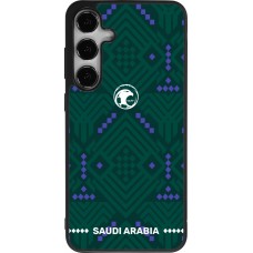 Coque Samsung Galaxy S24+ - Silicone rigide noir Maillot de football Arabie saoudite 2026 personnalisable