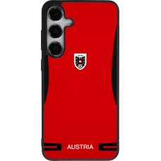 Coque Samsung Galaxy S24+ - Silicone rigide noir Maillot de football Autriche 2026 personnalisable