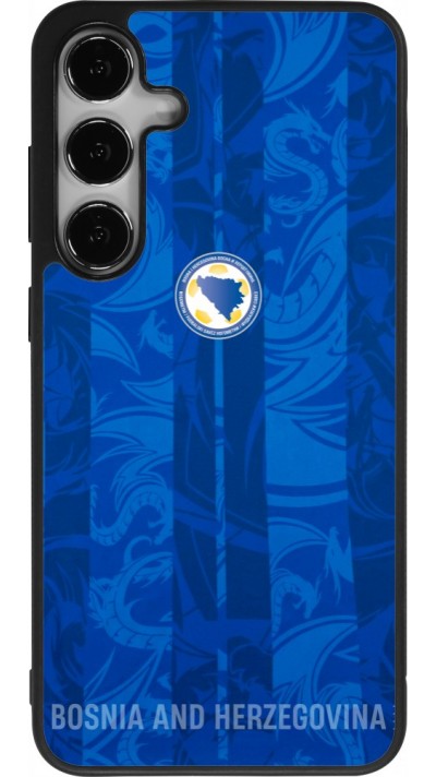 Coque Samsung Galaxy S24+ - Silicone rigide noir Maillot de football Bosnie-Herzégovine 2026 personnalisable