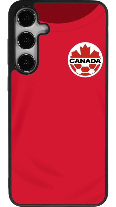 Samsung Galaxy S24+ Case Hülle - Silikon schwarz Kanada 2022 personalisierbares Fussballtrikot