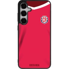 Coque Samsung Galaxy S24+ - Silicone rigide noir Maillot de football Costa Rica 2022 personnalisable