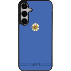 Coque Samsung Galaxy S24+ - Silicone rigide noir Maillot de football Curaçao 2026 personnalisable