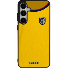 Coque Samsung Galaxy S24+ - Silicone rigide noir Maillot de football Equateur 2022