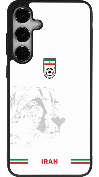 Coque Samsung Galaxy S24+ - Silicone rigide noir Maillot de football Iran 2026 personnalisable