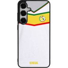 Coque Samsung Galaxy S24+ - Silicone rigide noir Maillot de football Senegal 2022 personnalisable