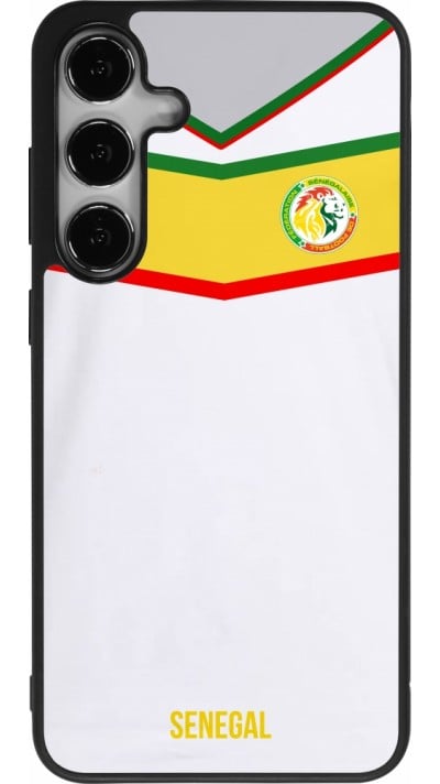 Samsung Galaxy S24+ Case Hülle - Silikon schwarz Senegal 2022 personalisierbares Fußballtrikot