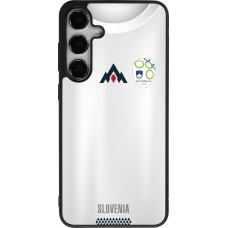 Coque Samsung Galaxy S24+ - Silicone rigide noir Maillot de football Slovénie