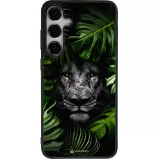 Coque Samsung Galaxy S24+ - Silicone rigide noir Forest Lion