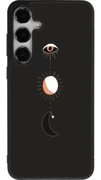 Samsung Galaxy S24+ Case Hülle - Silikon schwarz Halloween 22 eye sun moon