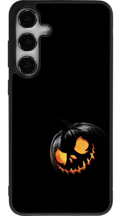 Samsung Galaxy S24+ Case Hülle - Silikon schwarz Halloween 2023 discreet pumpkin