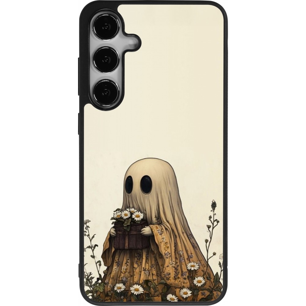 Samsung Galaxy S24+ Case Hülle - Silikon schwarz Halloween 2025 Ghost gardener