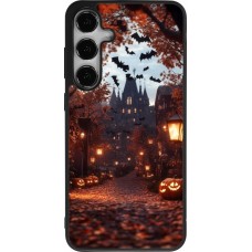 Samsung Galaxy S24+ Case Hülle - Silikon schwarz Halloween 2025 Haunted house