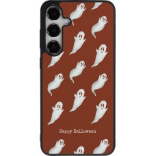 Samsung Galaxy S24+ Case Hülle - Silikon schwarz Halloween 2025 Pattern of ghosts