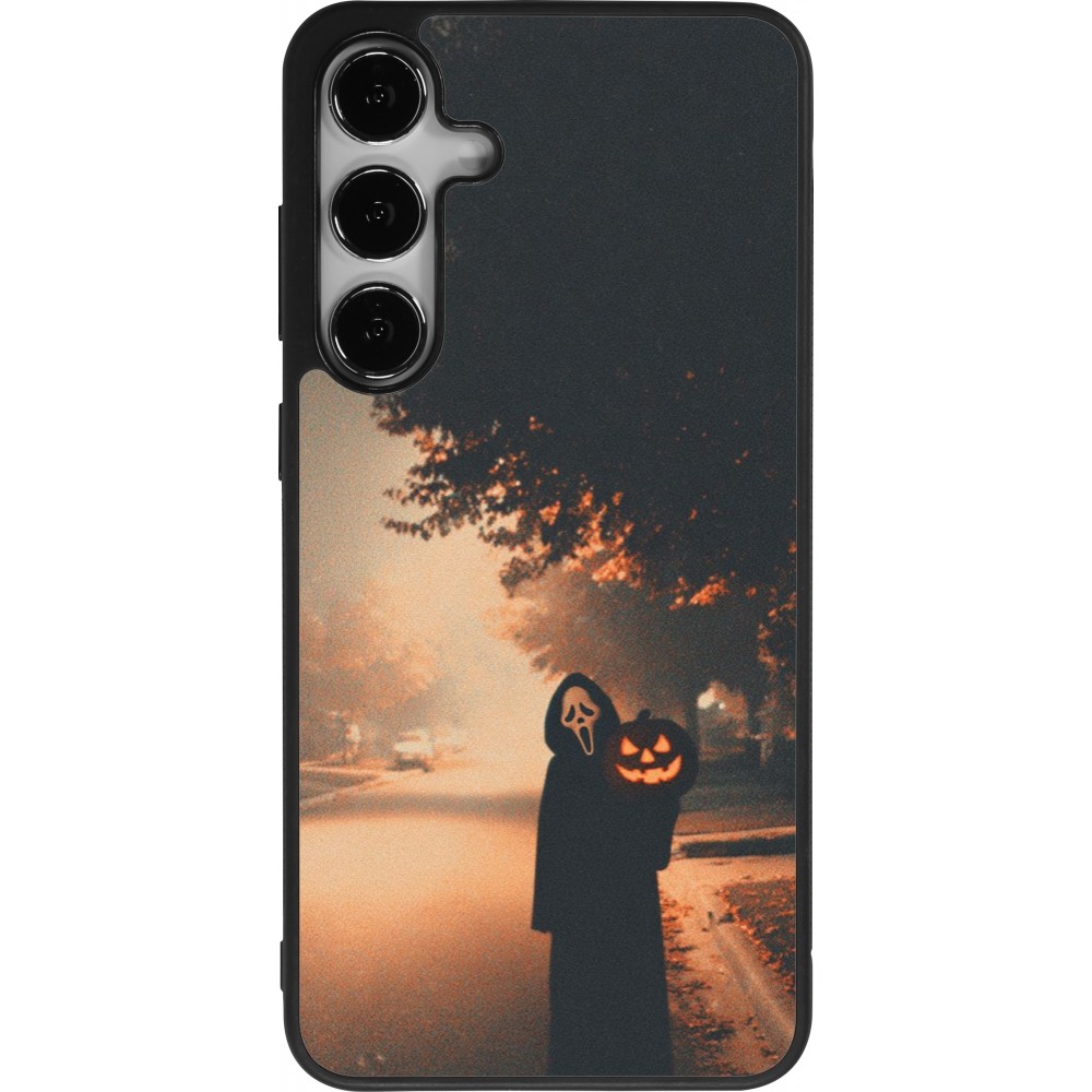 Samsung Galaxy S24+ Case Hülle - Silikon schwarz Halloween 2025 Scream
