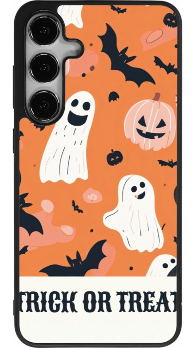 Samsung Galaxy S24+ Case Hülle - Silikon schwarz Halloween 2025 Trick or treat