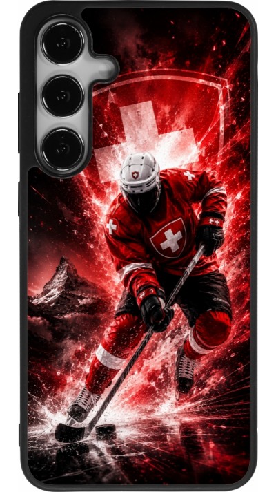 Coque Samsung Galaxy S24+ - Silicone rigide noir Hockey World Championship Player