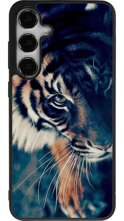 Coque Samsung Galaxy S24+ - Silicone rigide noir Incredible Lion