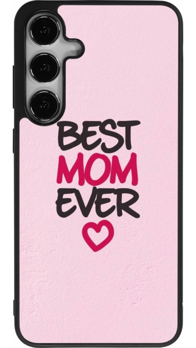 Samsung Galaxy S24+ Case Hülle - Silikon schwarz Mom 2023 best Mom ever pink