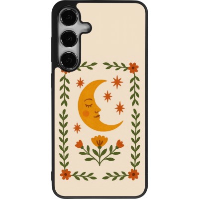 Coque Samsung Galaxy S24+ - Silicone rigide noir Half moon stamp 2026
