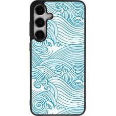 Coque Samsung Galaxy S24+ - Silicone rigide noir Ocean Waves