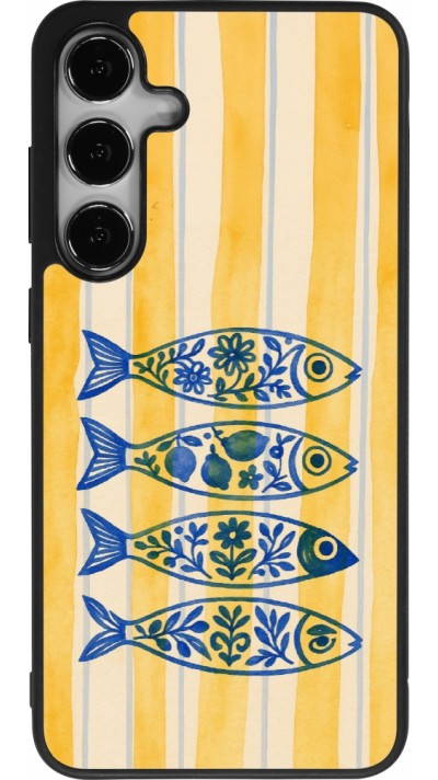 Coque Samsung Galaxy S24+ - Silicone rigide noir Portuguese fish 2026