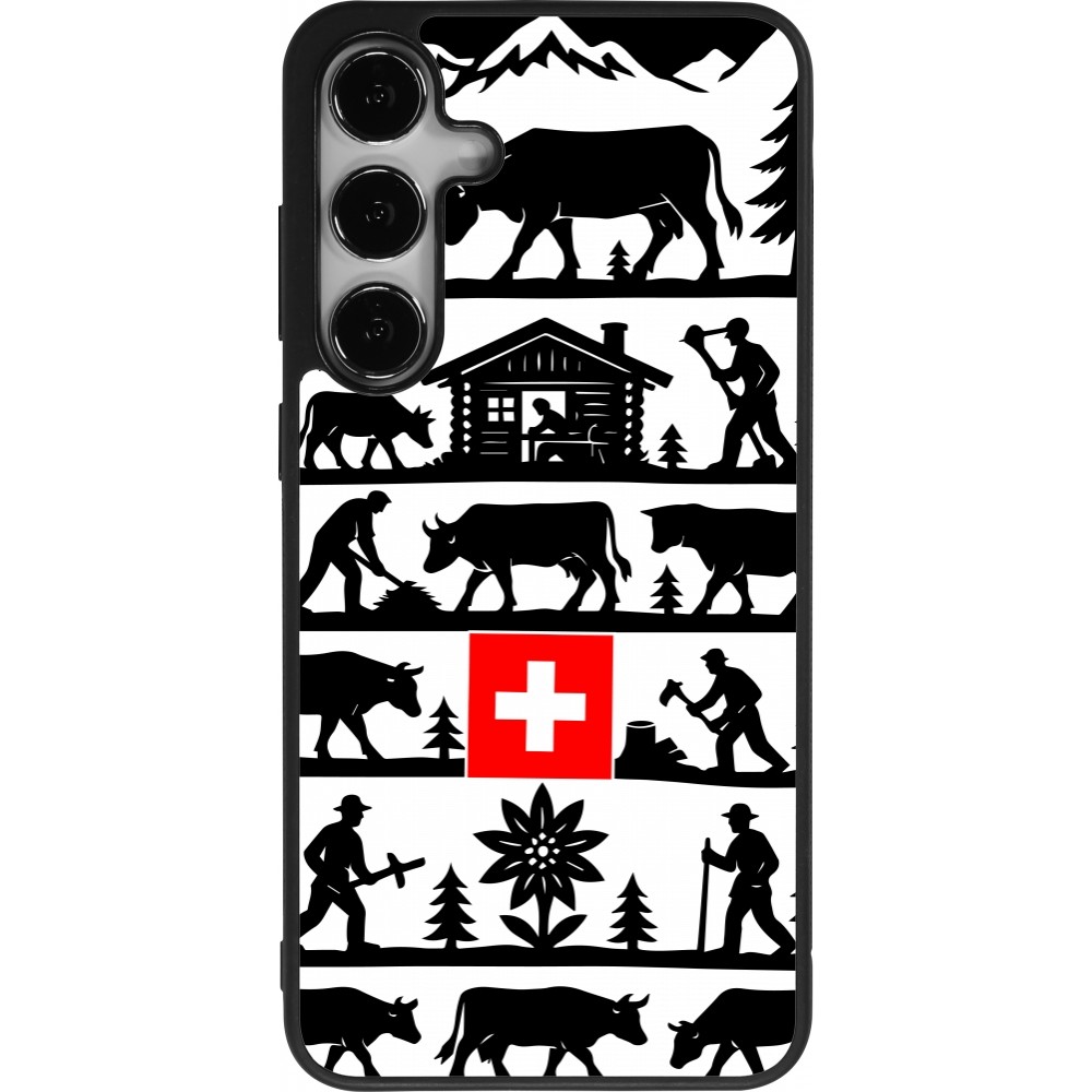 Samsung Galaxy S24+ Case Hülle - Silikon schwarz Poya Schweiz 1