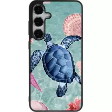 Coque Samsung Galaxy S24+ - Silicone rigide noir Preppy Turtle