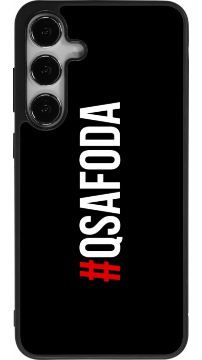 Samsung Galaxy S24+ Case Hülle - Silikon schwarz Qsafoda 1