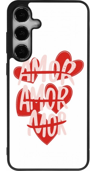 Coque Samsung Galaxy S24+ - Silicone rigide noir Saint Valentines Day 26 Amor