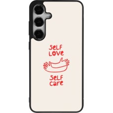 Coque Samsung Galaxy S24+ - Silicone rigide noir Saint Valentines Day 26 Self love self care