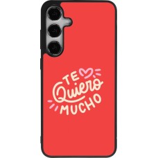 Coque Samsung Galaxy S24+ - Silicone rigide noir Saint Valentines Day 26 Te quiero mucho