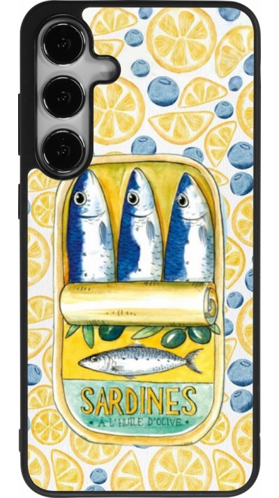 Coque Samsung Galaxy S24+ - Silicone rigide noir Sardines in oil 2026