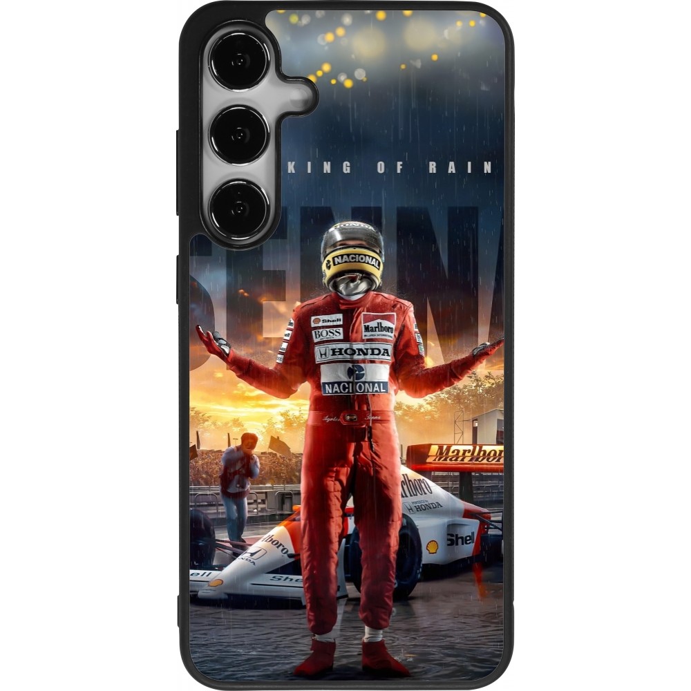 Coque Samsung Galaxy S24+ - Silicone rigide noir Senna The King of Rain