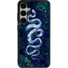 Samsung Galaxy S24+ Case Hülle - Silikon schwarz Snake Blue Anaconda