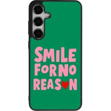 Samsung Galaxy S24+ Case Hülle - Silikon schwarz Smile for no reason 2026