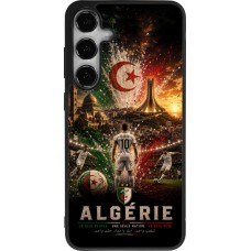 Coque Samsung Galaxy S24+ - Silicone rigide noir Football Algérie splash 2026