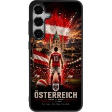 Coque Samsung Galaxy S24+ - Silicone rigide noir Football Autriche splash 2026