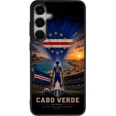 Coque Samsung Galaxy S24+ - Silicone rigide noir Football Cap-Vert splash 2026