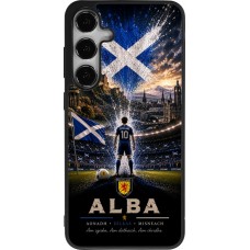 Coque Samsung Galaxy S24+ - Silicone rigide noir Football Écosse splash 2026