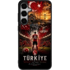 Coque Samsung Galaxy S24+ - Silicone rigide noir Football Turquie splash 2026