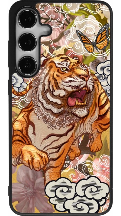 Coque Samsung Galaxy S24+ - Silicone rigide noir Spring 23 japanese tiger