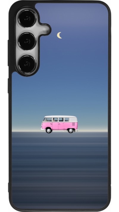 Coque Samsung Galaxy S24+ - Silicone rigide noir Spring 23 pink bus