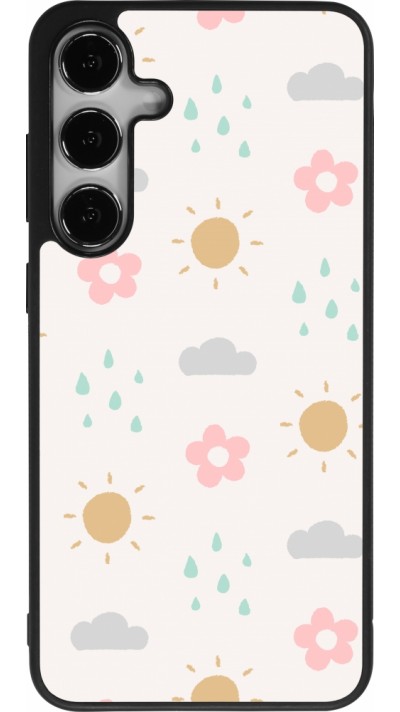 Samsung Galaxy S24+ Case Hülle - Silikon schwarz Spring 23 weather