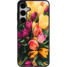Coque Samsung Galaxy S24+ - Silicone rigide noir Bouquet of tulips 2026