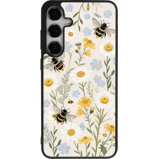Coque Samsung Galaxy S24+ - Silicone rigide noir Pattern bees 2026