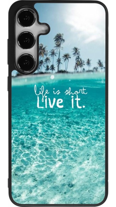 Coque Samsung Galaxy S24+ - Silicone rigide noir Summer 18 24