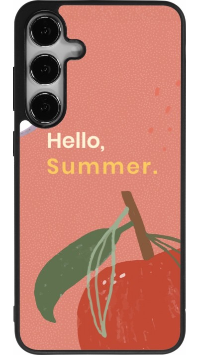 Samsung Galaxy S24+ Case Hülle - Silikon schwarz Summer 2025 Hello summer