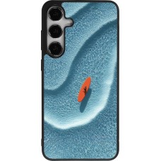 Coque Samsung Galaxy S24+ - Silicone rigide noir Orange surf Summer 2026
