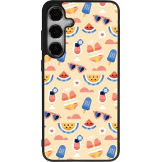 Coque Samsung Galaxy S24+ - Silicone rigide noir Pattern Summer 2026