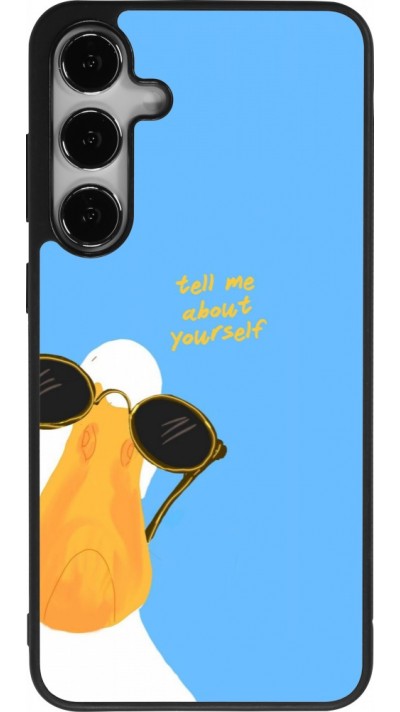 Coque Samsung Galaxy S24+ - Silicone rigide noir Tell me about yourself Summer 2026